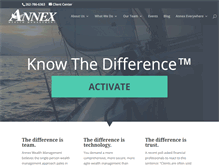 Tablet Screenshot of annexwealth.com